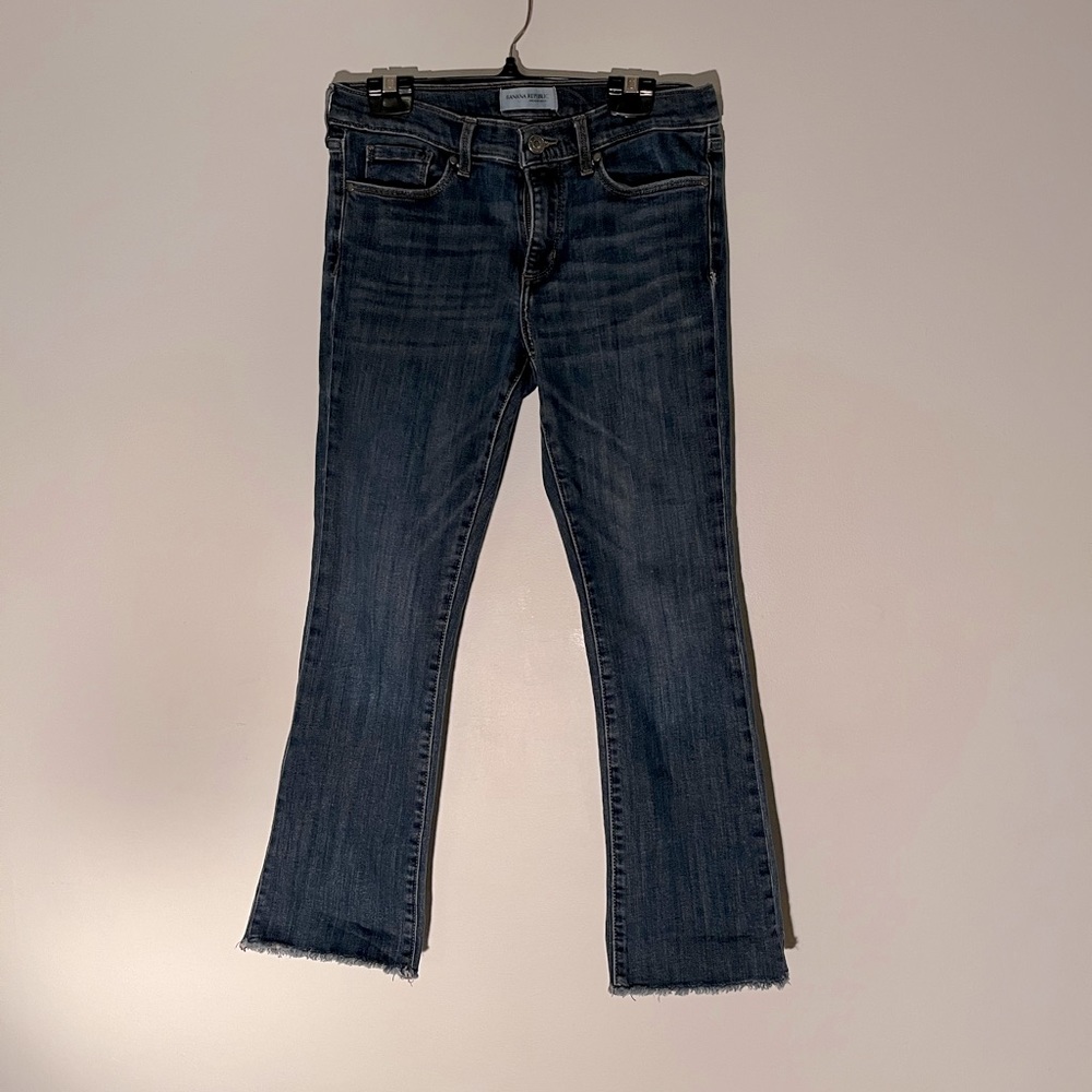 Banana Republic crop flare jeans, size 27